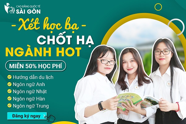Thí sinh nhập học Trường Cao đẳng Quốc tế Sài Gòn được hưởng nhiều chính sách học bổng